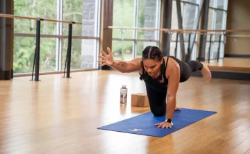 Yoga Stretch in YMCA Studio