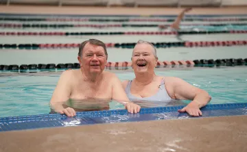 Bob in pool - Pearl Street Family YMCA 