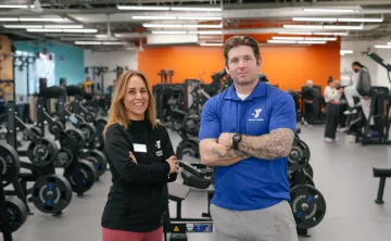 Two YMCA personal trainers