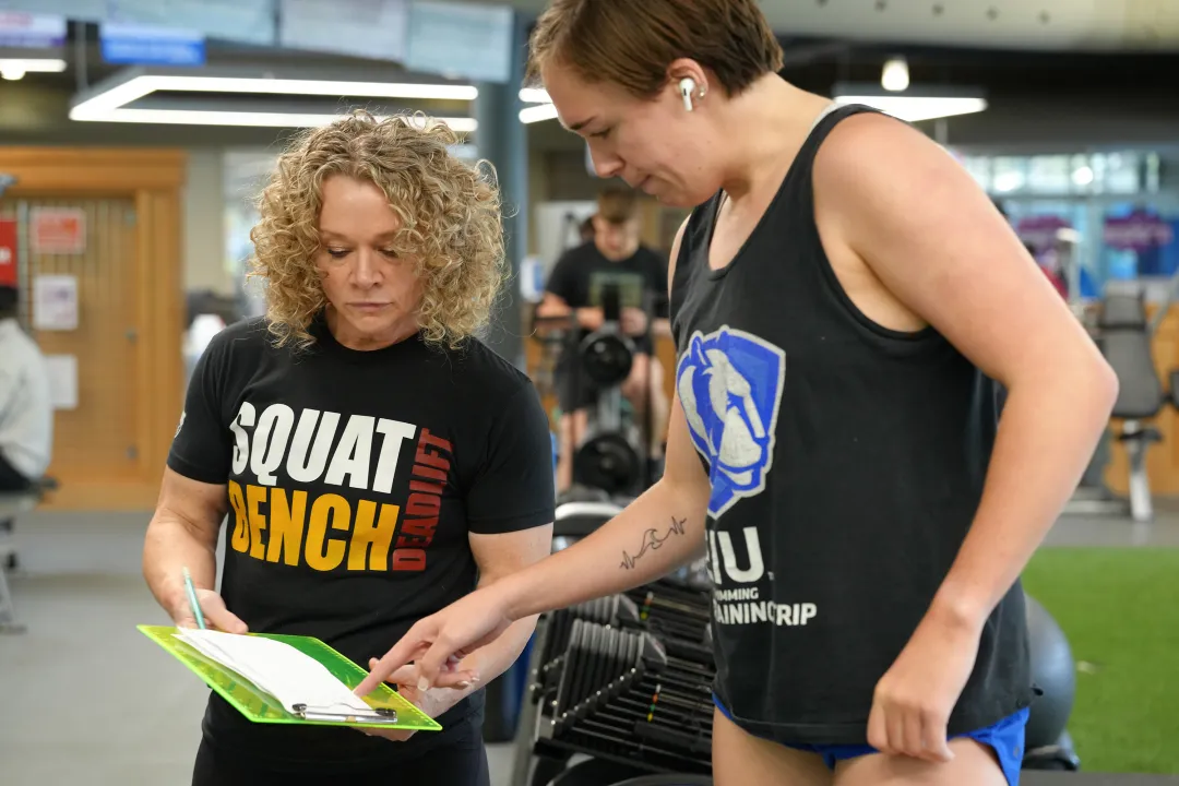 Reviewing Program with YMCA Personal Trainer