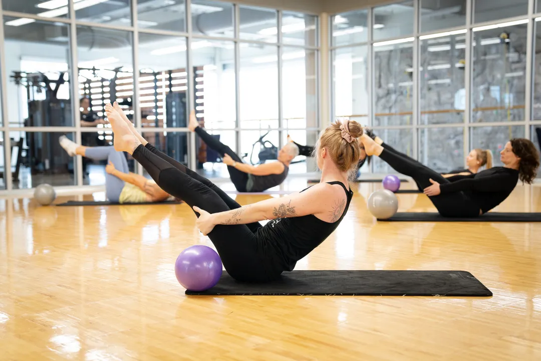 Leg Extension Exercise in YMCA Muscle Up Class