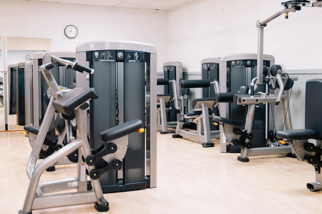 View of Empty YMCA Gym Ready for Members